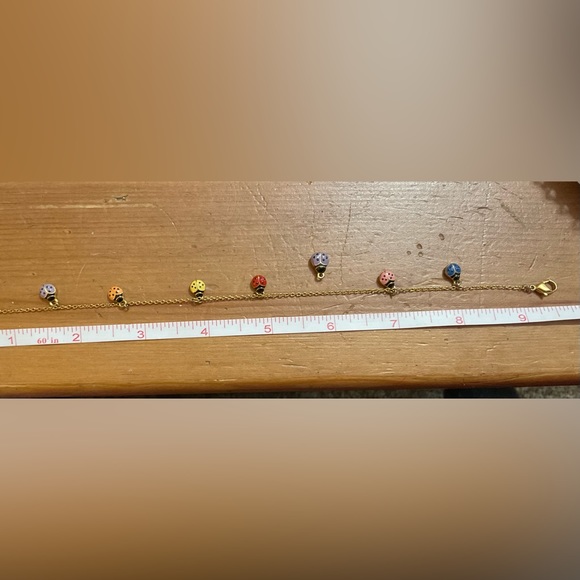 Joan Rivers: Lady bug 3piece set/bundle of bracelet, necklace and ankle bracelet - Picture 8 of 8